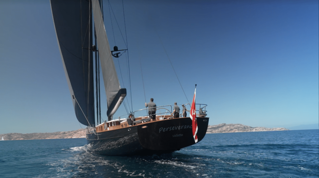 Perseverance sailing SUPERYACHT TV